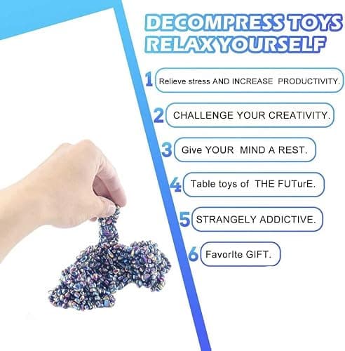 550+ Pcs Putty Fidget Toys for Adults Teens, Stress Relief Sensory Toys for Autism ADHD Anxiety, Desk Fidgets for Office, Fun Gift Idea for Men Women thumbnail 2