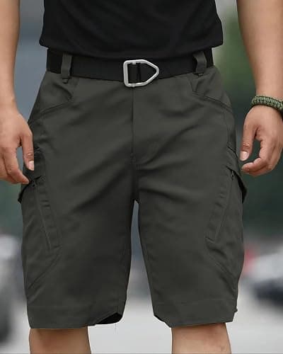 whox Mens Hiking Cargo Shorts Casual Tactical Waterproof Shorts for Work Golf Fishing with 6 Pockets(No Belt) thumbnail 2