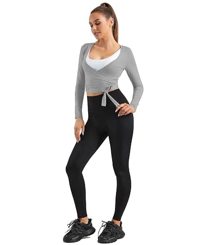 Mustcan Women Tie Front Shrug Long Sleeve Bolero Cardigan Lightweight Casual Tops - Grey 05 - X-Large thumbnail 6