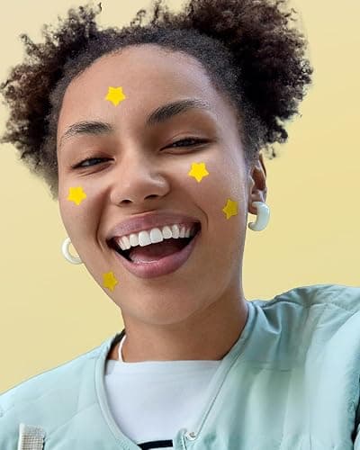 Starface Pimple Patches, Star Face, 64 Hydrocolloid Star Patches, Yellow and Blue, Ideal for Children's Room Decoration and DIY Activities thumbnail 2