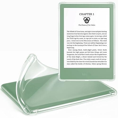 CoBak Clear Case Exclusively for 6 Inch Kindle 2024 and 2022 Releases (11th Generation) - Ultra Slim Soft TPU Transparent Cover, Lightweight and Durable Protection - Image 1