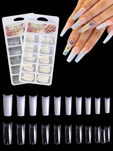 Deciniee Practice Hand for Acrylic Nails: Silicone Nail Practice Hand - 200 Pcs Nail Tips Professional Nail Hand Practice Model - Flexible Fake Hand Nail Art Hand Tools for DIY Nail Manicure - light brown thumbnail 7