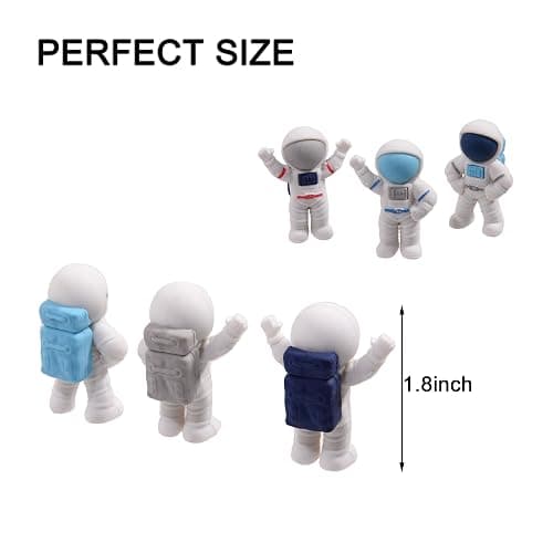 HILAZA 18Pcs Cute Outer Space Themed Erasers for Kids Bulk, Kawaii Fun Spaceman Desk Pet Pencil Erasers for School Classroom Supplies Prize Gifts Party Favors thumbnail 3