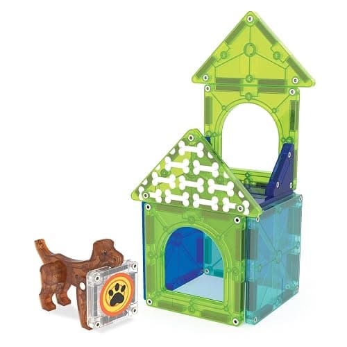 MAGNA-TILES Dog House 13-Piece Magnetic Construction Set, The Original Magnetic Building Brand thumbnail 7