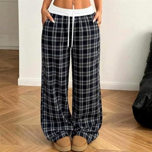 Plaid Goth Alt Pants Baggy Pants for Women Alt Clothing Alternative Clothing thumbnail 3
