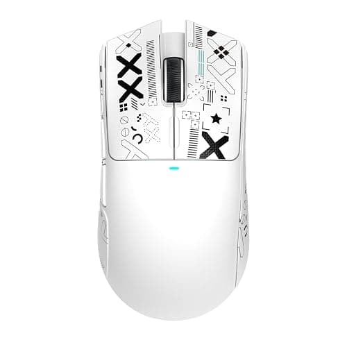 ATTACK SHARK X11 Wireless Gaming Mouse, PAW3311 Sensor, Lightweight, RGB Charging Dock, 22,000 DPI, Tri-Mode Connectivity, 5 Programmable Buttons, Grip Tape Included - White thumbnail 9