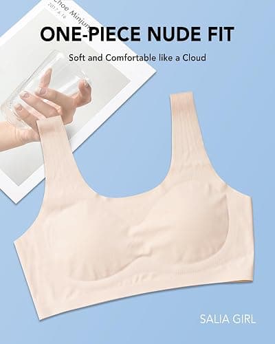 SALIA GIRL Training Bras for Girls 10-16 Sports Seamless Bra with Removable Padding Bras thumbnail 4