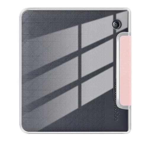 Case for 7" Kobo Libra Colour 2024 Released, Ultra Clear Soft Flexible Transparent TPU Back Cover with Auto Sleep/Wake for Kobo Libra Colour, Pink thumbnail 6