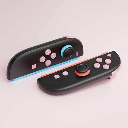 eXtremeRate DIY Replacement Full Set Buttons for Joycon 2, Custom ABXY Direction Keys Dpad + - C Home Capture Release L R ZR ZL Trigger Buttons for Nintendo Switch 2 Controller - Cherry Blossoms Pink thumbnail 4