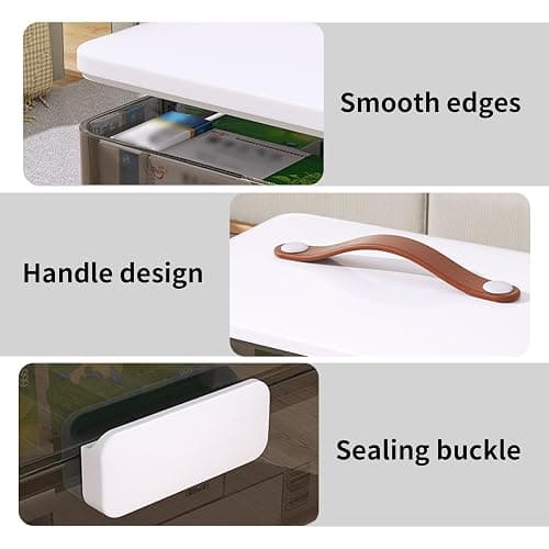 CTIME 3-Tier Medicine Organizer - Portable Medicine Cabinet with Leather Handle, Empty First Aid Kit for Home - 1 Pcs Medicine Storage Box thumbnail 7