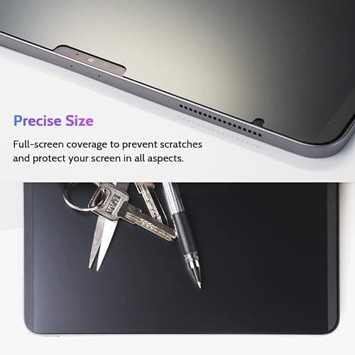 Peslv Magnetic Privacy Screen Protector for iPad 10th 2022 10.9" & iPad 11th A16 2025 11", Removable Anti Blue Light Glare Spy Private Filter, High Sensitive Bubble-Free Black Security Screen thumbnail 6