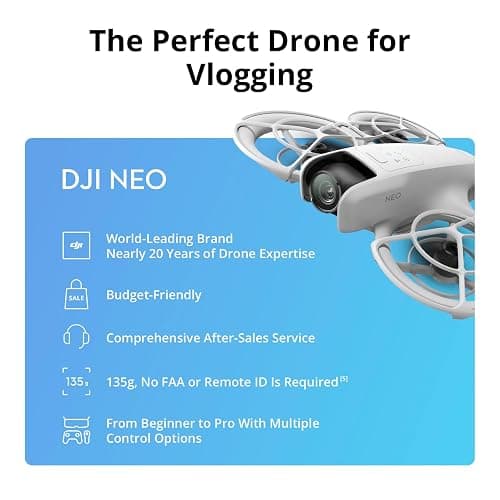 DJI Neo Three-Battery Combo, Mini Drone with 4K UHD Camera for Adults, 135g Self Flying Drone that Follows You, Palm Takeoff, Subject Tracking, QuickShots, Stabilized Video (Controller-Free) thumbnail 7