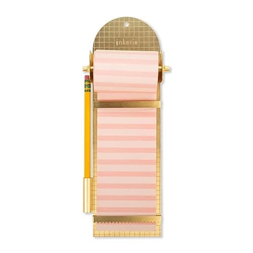 Kikkerland Inkerie Magnetic Note Roll Dispenser - Includes Pen Holder - Perfect for Dorms, Office, Kitchen or Hobby Spaces - Image 1