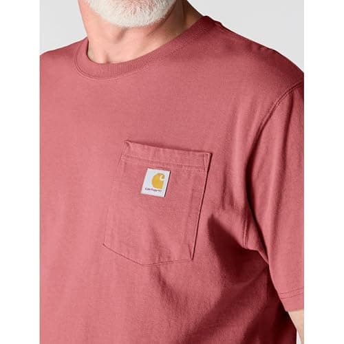 Carhartt men's K87 light amber pocket t-shirt thumbnail 4