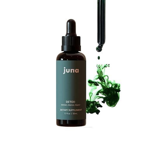Juna Chlorophyll Liquid Drops, 3X Potency Concentration - Detox, Debloat, Cleanse, Internal Deodorant, Energy & Cellular Support Supplement - Fresh Minty Lemon Taste - Image 1