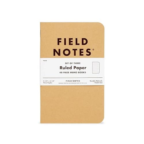 Field Notes: Original Kraft 3-Pack - Ruled Paper Memo Books - Lined 48 Page Pocket Notebooks - 3.5" x 5.5" thumbnail 3