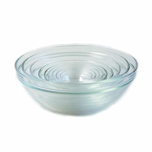 Duralex Made In France Lys Stackable 9-Piece Glass Bowl Set,Clear - Image 1