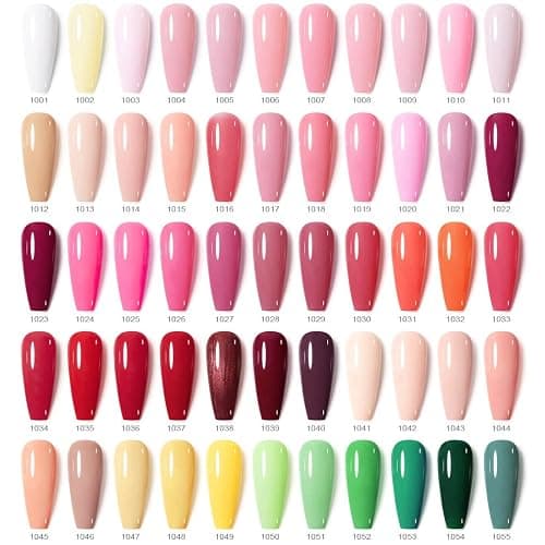 VENALISA 120 Pcs 12ML Gel Nail Polish Set with Base and Top Coat, Gel Polish Kit White Black Pink Blue Colors Soak Off UV LED Nail Gel Polish Sets Nail Art Starter Manicure Salon thumbnail 4