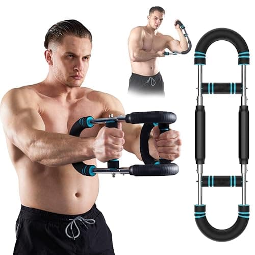 HOTWAVE Twister Arm Exerciser,Adjustable Spring Workout Bar, Forearm Triceps Chest Enhanced Exercise Strengthener,Portable Home Fitness Equipment - Image 1