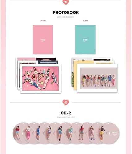TWICE [WHAT IS LOVE?] 5th Mini Album Random Ver CD+P.Book+Card+Sticker+Tracking Number thumbnail 3