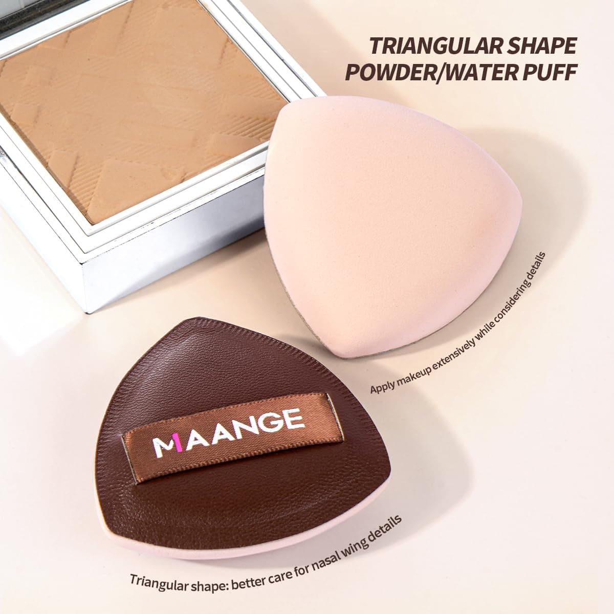 MAANGE 16PCS Makeup Brush Set Travel Makeup Brushes for Liquid Powder Contour Concealer Cream Cosmetics Blending Eyeshadow Eyeliner (Coffee) thumbnail 6