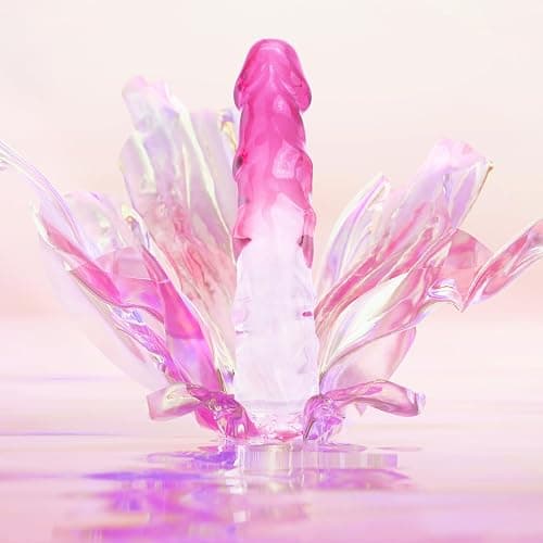 Sex Toy Realistic Pink Dildo for Women - TUFEEL G Spot Adult Toys, Gradient Clear Penis with Strong Suction Cup, Soft Lifelike Dick for Beginner & Couples Anal Vaginal Sexy Play, Strap-on Pleasure thumbnail 7