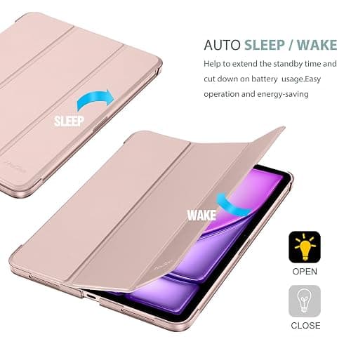 ProCase Smart Case for iPad Air 11-inch M3 M2 2025 2024/10.9 Air 5th 4th Generation 2022 2020, Protective Cover for Air 5 4 -Pink thumbnail 7