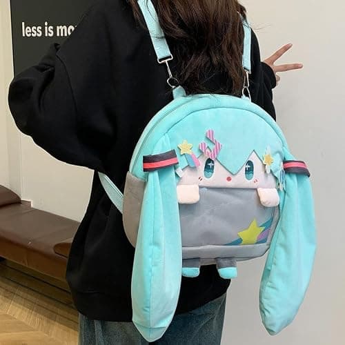 HOKMAH Kawaii Backpack with Kawaii Pin and Accessories, Comic-Con y2k Shoulder Bag Daypack cute Backpack Grunge Itabag Purse (Grass) thumbnail 8