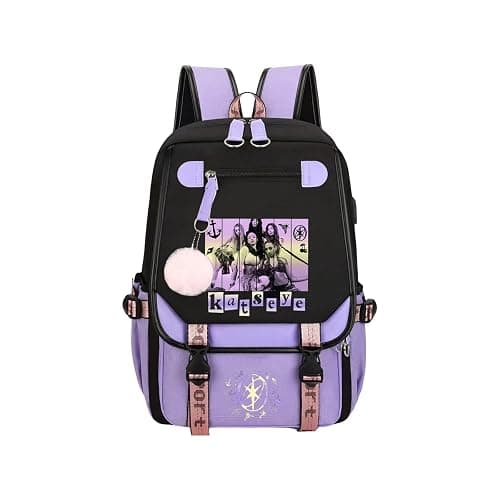 BTLYUIOAPE Katseye Backpack Katseye Merch Campus Bag Lightweight Travel New Semester Gifts Korea Pop Backpack For Fans - Image 1