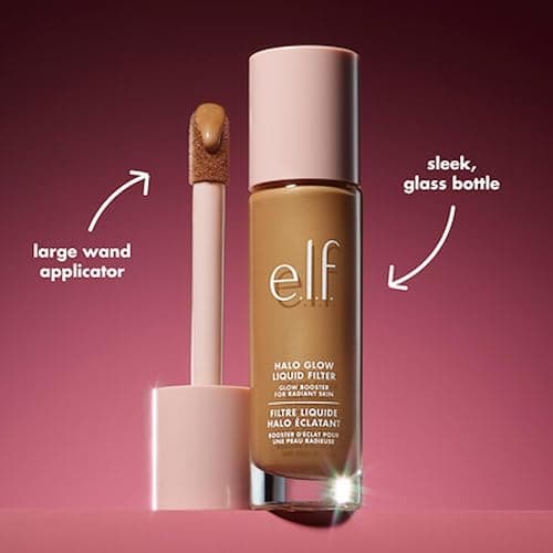 e.l.f. Halo Glow Liquid Filter, Complexion Booster For A Glowing, Soft-Focus Look, Infused With Hyaluronic Acid, Vegan & Cruelty-Free, 5 Medium/Tan thumbnail 5