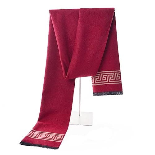 Mens Scarves Winter Warm Fashion Formal Classic Long Soft Scarf for Men Holiday Gift - Image 1