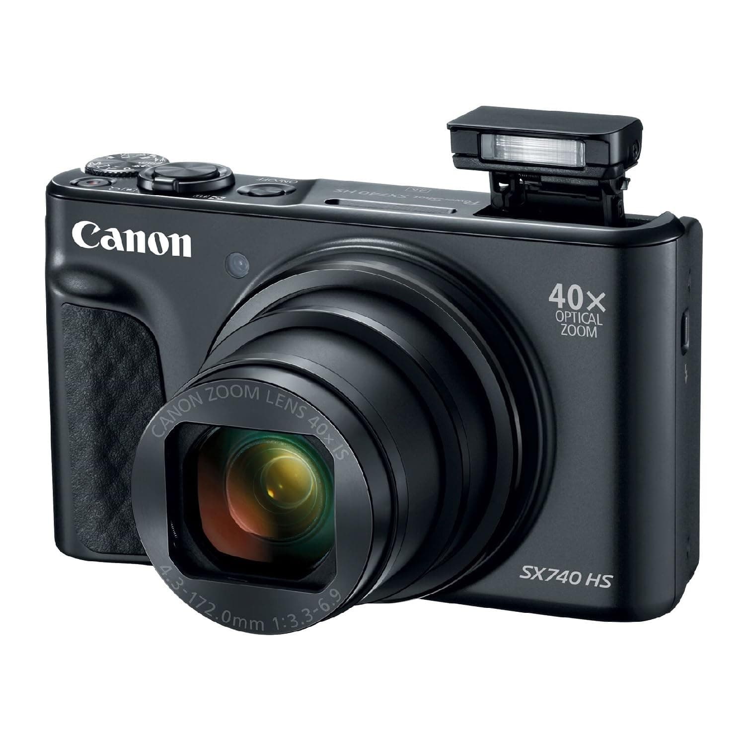 Canon PowerShot SX740 HS Digital Camera (Black) thumbnail 4