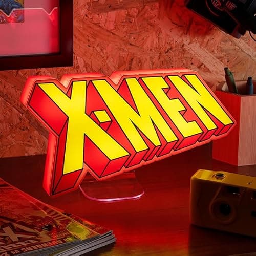 Paladone X-Men Logo Light - Officially Licensed Marvel Merchandise & Room Decor, Freestanding or Wall Mountable Collectible Gift for Wolverine Fans, Battery Opperated - Image 1