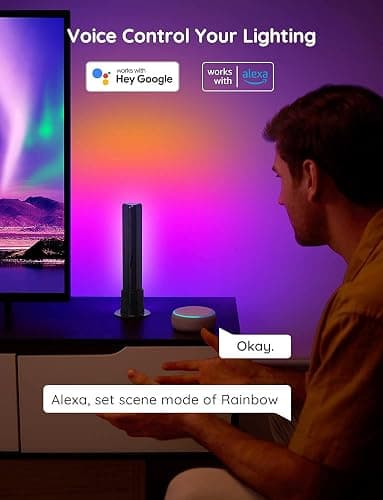 Govee Smart LED Light Bars, Work with Alexa and Google Assistant, RGBICWW WiFi TV Backlights with Scene and Music Modes for Gaming, Pictures, PC, Room Decoration thumbnail 4