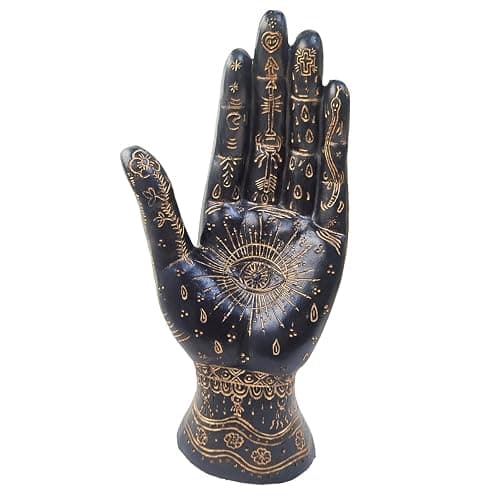 Skyant Palmistry Hand Resin Decor (Black) - Image 1