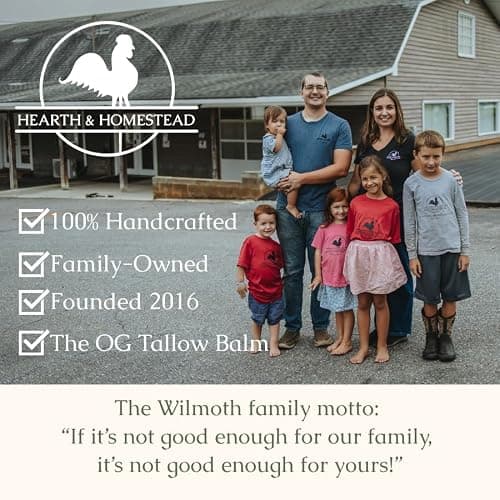 Hearth and Homestead: Handmade Whipped Tallow Balm (Unscented/Herb-Infused) - Organic Body Butter with Infused Olive Oil, for Eczema, Rosacea, Baby - 1.3 oz thumbnail 6