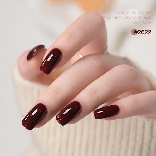 GAOY 42 Pcs Gel Nail Polish Kit, Black White Jelly Nude Pearl Glitter Colors All Seasons Gel Nail Polish Set with Glossy & Matte Top Coat and Base Coat for Salon and DIY Manicure at Home thumbnail 4