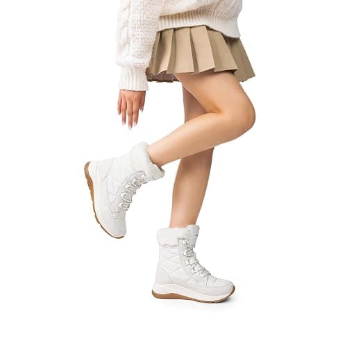 DREAM PAIRS Women's Winter Snow Boots Waterproof Lightweight Warm Faux Fur Lined Insulated Outdoor Ladies Mid-Calf Booties thumbnail 2