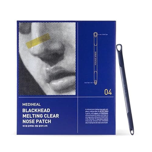 Mediheal Blackhead Melting Clear Nose Patch (4 pack), 3 Step Pore Melting and Soothing Sheets, Blackhead Remover Tool Included - Image 1