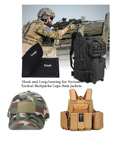 2PCS AliPlus Jesus Christ Patch Embroidered Patches Tactical Morale Patch Hook and Loop thumbnail 3