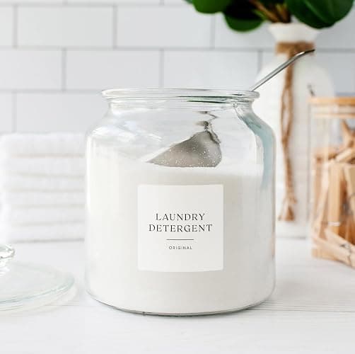ThreeKin Collective Laundry & Home Organization Labels - 30 Waterproof & Reusable Stickers for Bottles, Jars, Containers | Easy Apply, Matte Minimalist Design | Dishwasher Safe, BPA-Free | USA-Owned thumbnail 6
