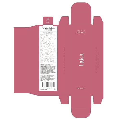 Laka Fruity Lip Glotioner, 10ml/0.33 fl.oz, Lip Gloss with High Shine Vivid Colors, Jelly tip for Hygienic & Easy Application, Plumping Conditioner, Vegan, K-Beauty​ (#707 Tweed) thumbnail 8