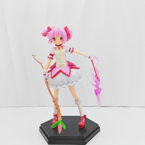 FBAWCJ Kaname Madoka Figure,7in Cute Girl Anime Action Figurine Model Collectibles Gift (Style A) thumbnail 2