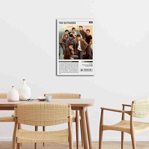 ZHANGLIUEN The Outsiders Poster Vintage Movie Poster Home Canvas Wall Art Decoration Gift for Office, Living Room, Dormitory, Boy's room, Bedroom 12x18inch(30x45cm) Unframed thumbnail 7