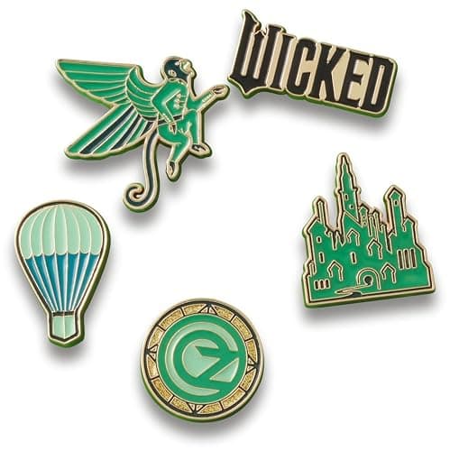 Crocs Wicked Jibbitz Charms, Emerald City Inspired 5-Pack - Image 1
