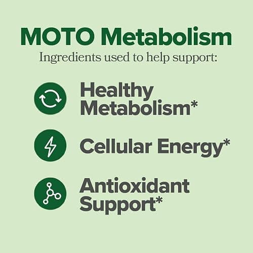 O Positiv Moto Women's Metabolism Support - Energy, Curb Cravings, Healthy Metabolism - Vegan Capsules, 30 Servings thumbnail 3