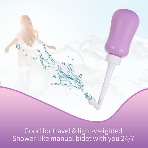 Peri Bottle for Postpartum Care for Perineal Recovery and Cleansing After Birth 12.7 OZ Color: Purple thumbnail 4