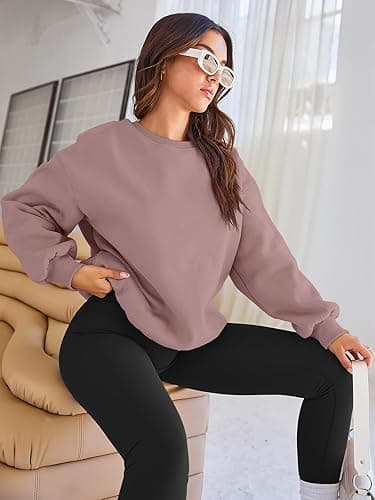EFAN Womens Sweatshirts Oversized Crewneck Y2K Fleece Hoodies Fall Fashion 2025 Teen Girls Cute Winter Clothes Sweater thumbnail 3