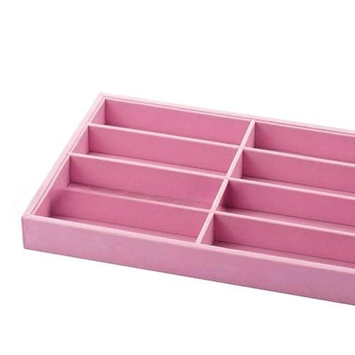 Teruyol Sunglasses Organizer Tray 8 Slots Container Eyewear Holder for Desktop Travel Home, pink thumbnail 4