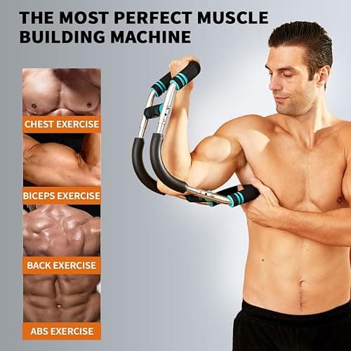 HOTWAVE Twister Arm Exerciser,Adjustable Spring Workout Bar, Forearm Triceps Chest Enhanced Exercise Strengthener,Portable Home Fitness Equipment thumbnail 4